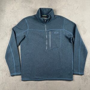 Stio Wilcox 1/2 Zip Pullover Mens Medium Blue Heather Performance Fleece Sweater